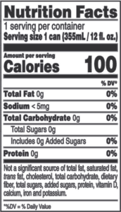 pure hard seltzer white claw nutrition facts